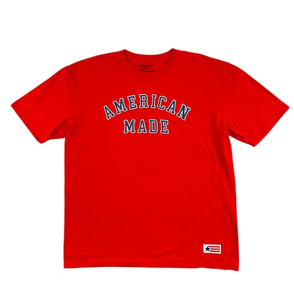 American Giant T-Shirt Mens XXL Red Short Sleeve Crewneck American Made USA - Picture 1 of 8